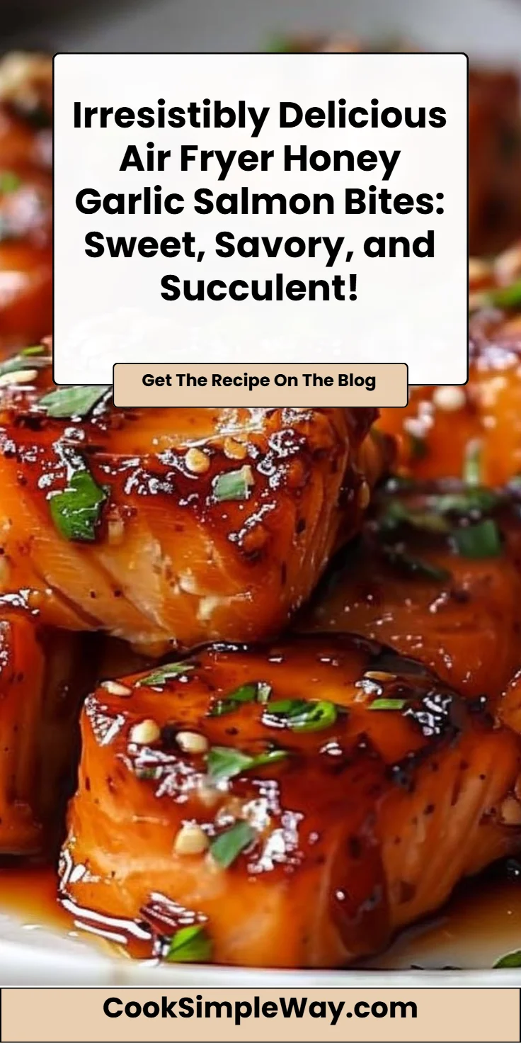Air Fryer Honey Garlic Salmon Bites
