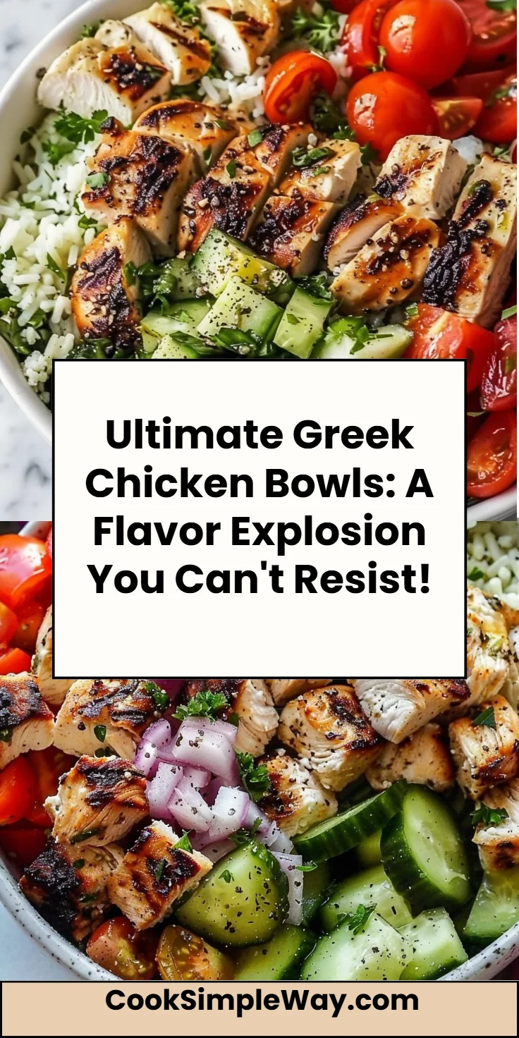 Greek Chicken Bowls Recipe