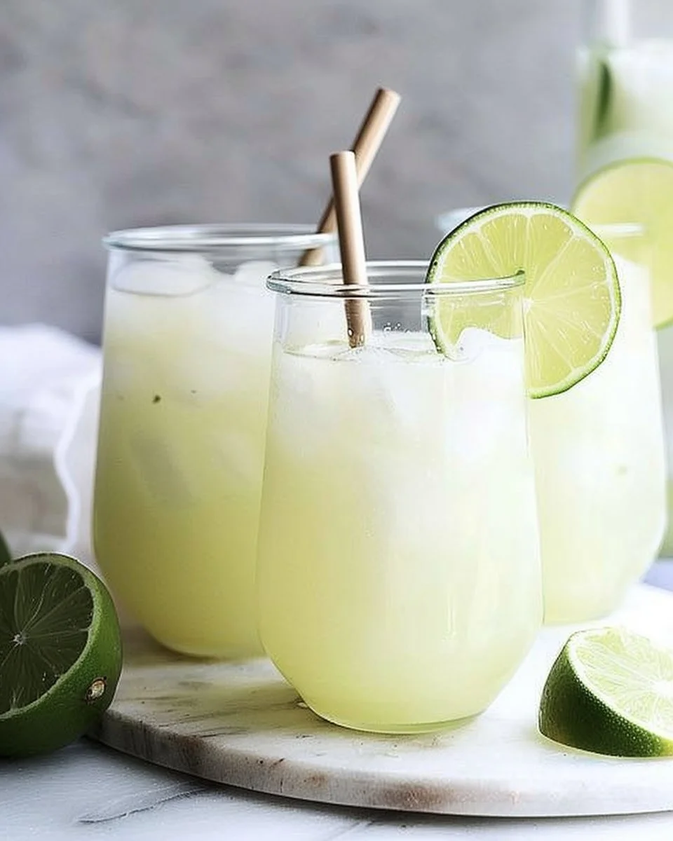 Refreshing Brazilian Limeade with zesty limes and sweet ingredients